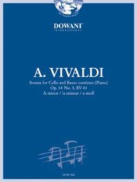 Sonata for Cello and BC Op.14 No.3,RV43 in a minor